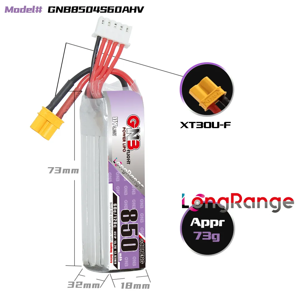 Baterai LiPo GAONENG GNB 850mA - Drone Battery 4S ulasan dan harga