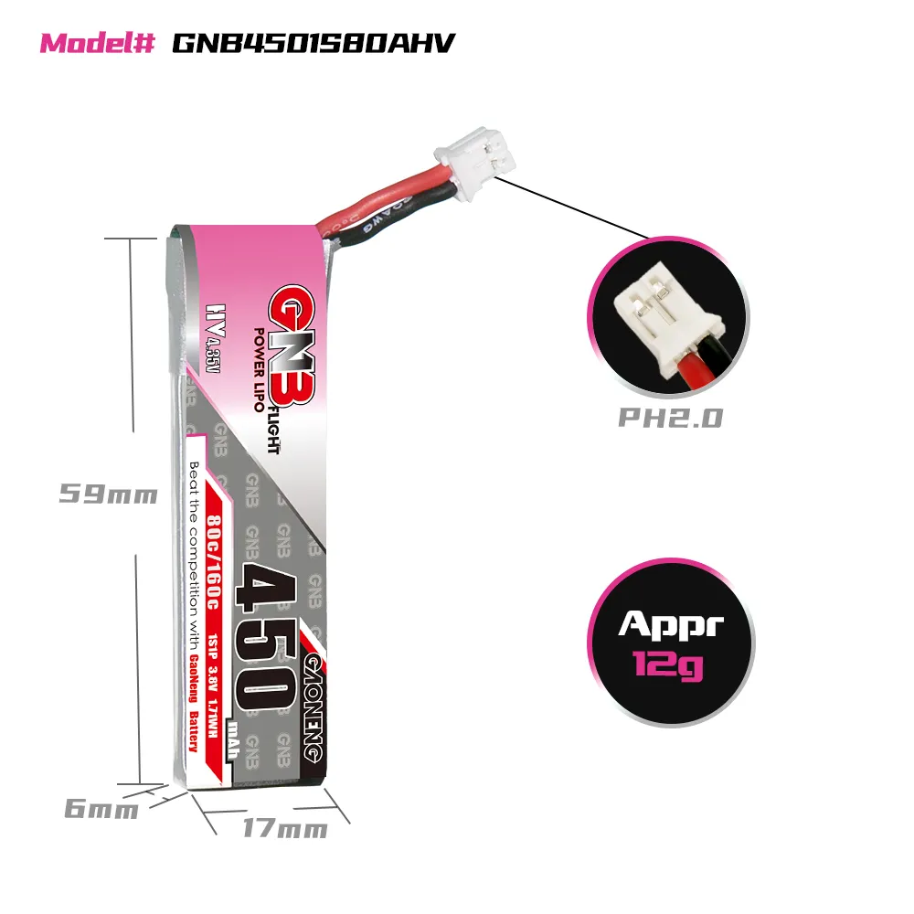 Baterai LiPo GAONENG GNB 1S 45 - Drone Battery Li-Ion ulasan dan harga